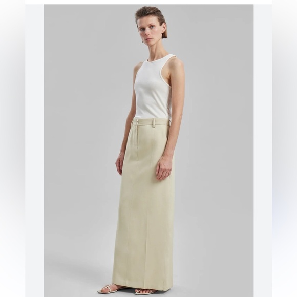 The Frankie Shop Indio Maxi Skirt Beige Size L - Picture 1 of 7